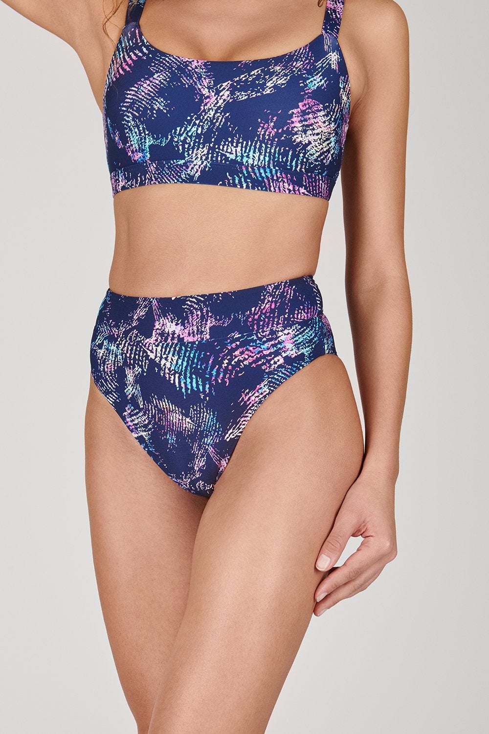 Palm leaf 2025 high waisted bikini