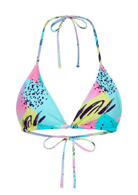tide and seek sustainable swimwear saved by the bell adjustable triangle top with padding