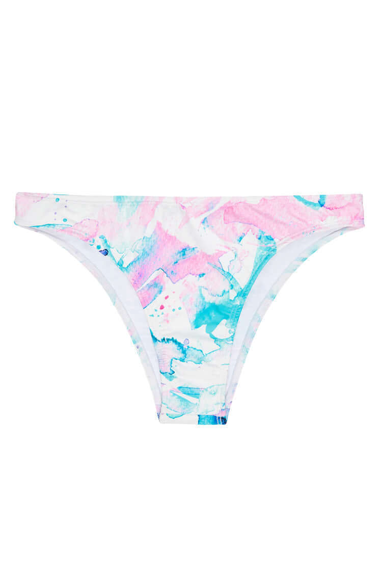 Tide + Seek Sustainable swimwear Popsicle Cheeky Coverage Bikini Bottom product shot