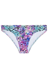 Tide + Seek Sustainable swimwear Purple Lava Classic Cut Bikini Bottom product shot