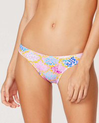 Tide + Seek Sustainable swimwear model wearing our Undercover Mermaid Cheeky Coverage Bikini Bottom